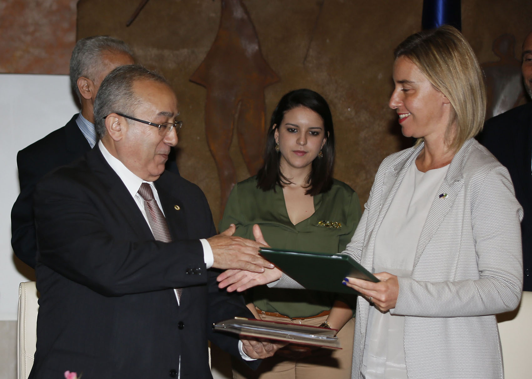 Ramtane Lamamra et Federica Mogherini. New Press